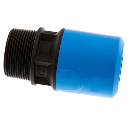 32mm x R1 1/2'' Steckverschraubung mit Außengewinde PA/POM NBR