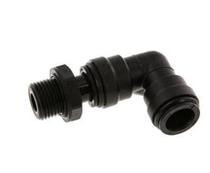 15mm x G1/2'' 90deg Winkel Steckverschraubung mit Außengewinde Messing NBR drehbar