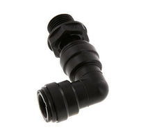 15mm x G1/2'' 90deg Winkel Steckverschraubung mit Außengewinde Messing NBR drehbar