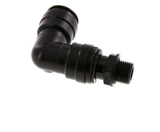 22mm x G1/2'' 90deg Winkel Steckverschraubung mit Außengewinde Messing NBR Drehbar