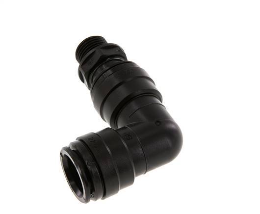 22mm x G1/2'' 90deg Winkel Steckverschraubung mit Außengewinde Messing NBR Drehbar