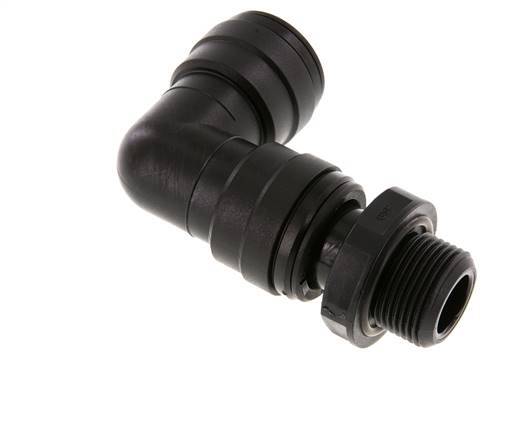 22mm x G3/4'' 90deg Winkel Steckverschraubung mit Außengewinde Messing NBR Drehbar