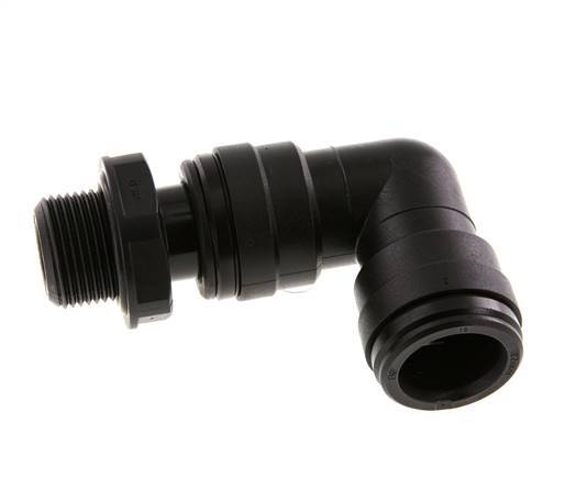 22mm x G3/4'' 90deg Winkel Steckverschraubung mit Außengewinde Messing NBR Drehbar