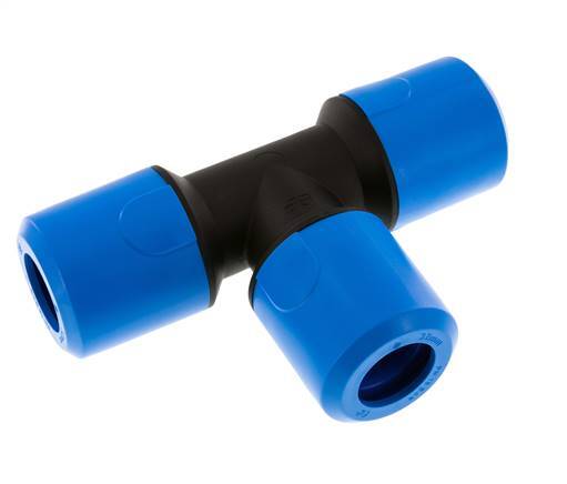 32mm T-Stück Steckverschraubung PA 66 NBR