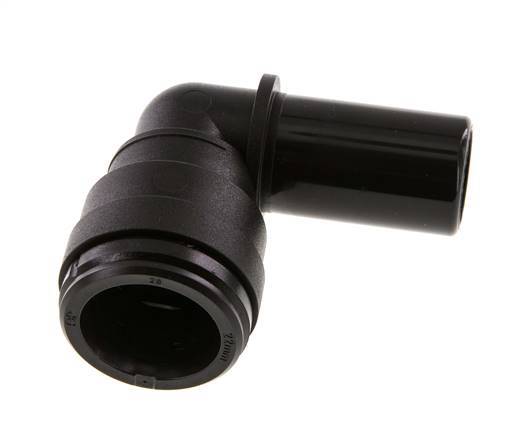 22mm x 90deg 90Grad Winkel-Steckverschraubung mit Steckanschluss PA 66 NBR