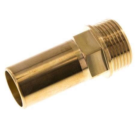 28mm x G1'' Plug-in Fitting with Male Threads Brass