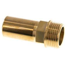 28mm x G1'' Plug-in Fitting with Male Threads Brass