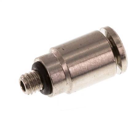 3mm x M 3 Steckverschraubung mit Außengewinde Messing NBR [2 Stück]