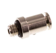 3mm x M 5 Push-in Fitting with Male Threads Brass NBR [2 Pieces]