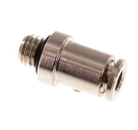 3mm x M 5 Push-in Fitting with Male Threads Brass NBR [2 Pieces]