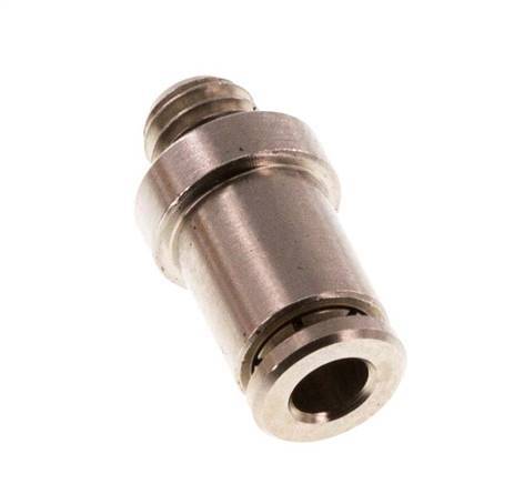 3mm x M 5 Push-in Fitting with Male Threads Brass NBR [2 Pieces]