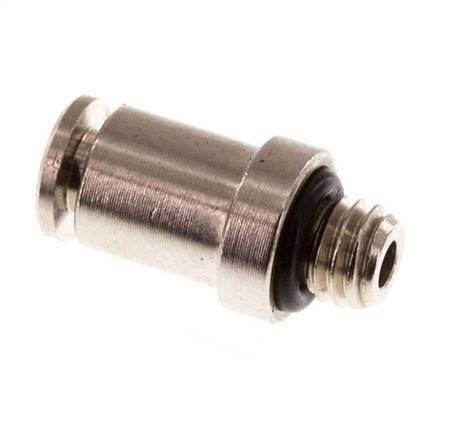 3mm x M 5 Steckverschraubung mit Außengewinde Messing NBR [2 Stück]