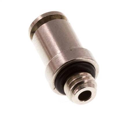 3mm x M 5 Steckverschraubung mit Außengewinde Messing NBR [2 Stück]