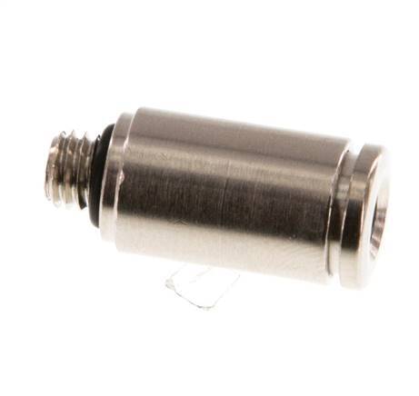 4mm x M 5 Steckverschraubung mit Außengewinde Messing NBR [5 Stück]