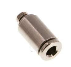 4mm x M 5 Steckverschraubung mit Außengewinde Messing NBR [5 Stück]