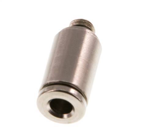 4mm x M 5 Steckverschraubung mit Außengewinde Messing NBR [5 Stück]