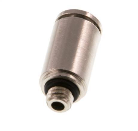 4mm x M 5 Steckverschraubung mit Außengewinde Messing NBR [5 Stück]