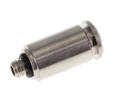 5mm x M 5 Steckverschraubung mit Außengewinde Messing NBR [2 Stück]