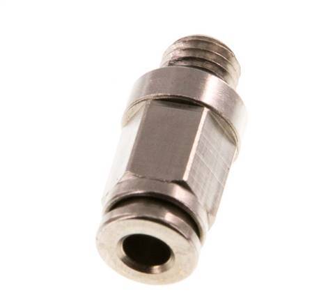 4mm x M 7 Steckverschraubung mit Außengewinde Messing NBR [5 Stück]