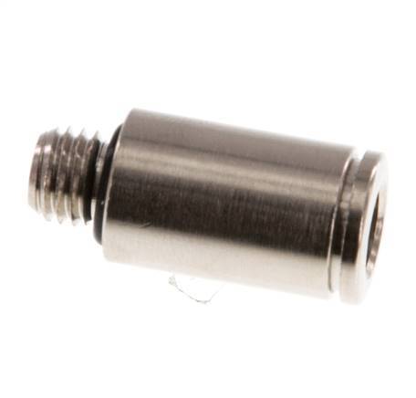 6mm x M 7 Steckverschraubung mit Außengewinde Messing NBR [5 Stück]