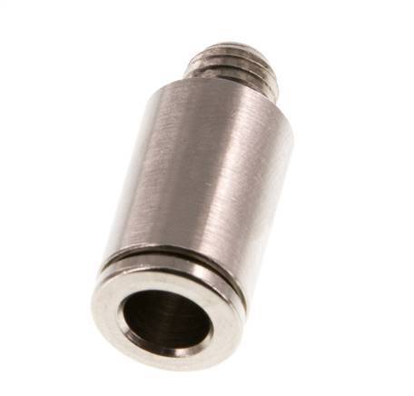6mm x M 7 Steckverschraubung mit Außengewinde Messing NBR [5 Stück]