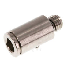 6mm x M 7 Steckverschraubung mit Außengewinde Messing NBR [5 Stück]