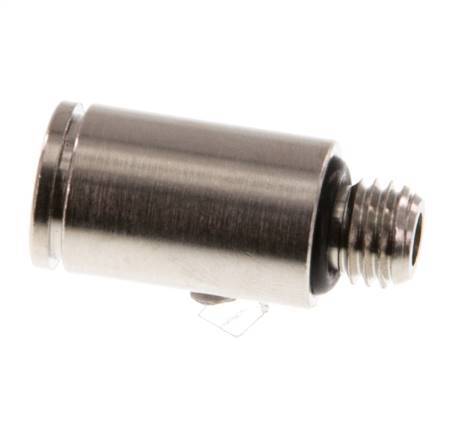 6mm x M 7 Steckverschraubung mit Außengewinde Messing NBR [5 Stück]