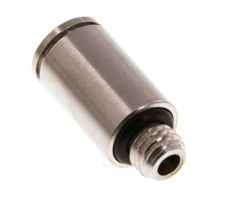 6mm x M 7 Steckverschraubung mit Außengewinde Messing NBR [5 Stück]