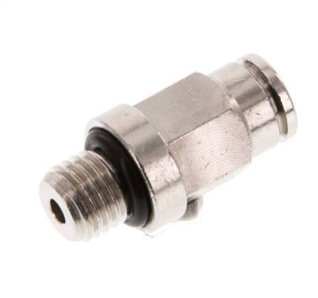 4mm x M 8 x 1 Steckverschraubung mit Außengewinde Messing NBR [2 Stück]