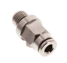 4mm x M 8 x 1 Steckverschraubung mit Außengewinde Messing NBR [2 Stück]