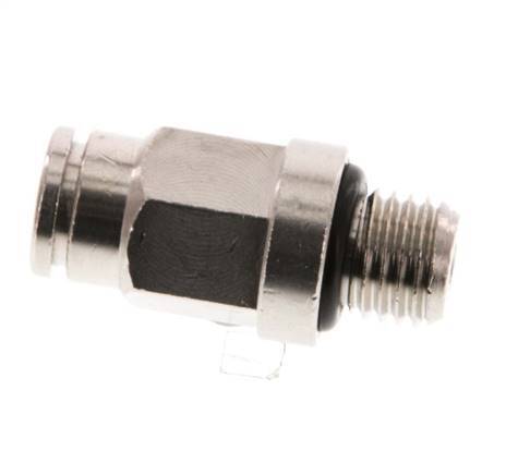 4mm x M 8 x 1 Steckverschraubung mit Außengewinde Messing NBR [2 Stück]