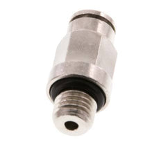 4mm x M 8 x 1 Steckverschraubung mit Außengewinde Messing NBR [2 Stück]