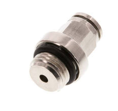 4mm x M 10 x 1 Steckverschraubung mit Außengewinde Messing NBR [2 Stück]