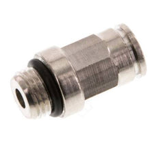 6mm x M 10 x 1 Push-in Fitting with Male Threads Brass NBR [2 Pieces]