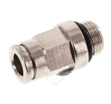 6mm x M 10 x 1 Steckverschraubung mit Außengewinde Messing NBR [2 Stück]