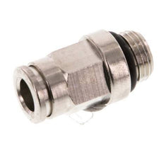 6mm x M 10 x 1 Steckverschraubung mit Außengewinde Messing NBR [2 Stück]