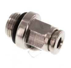 4mm x G1/8'' Steckverschraubung mit Außengewinde Messing NBR [5 Stück]