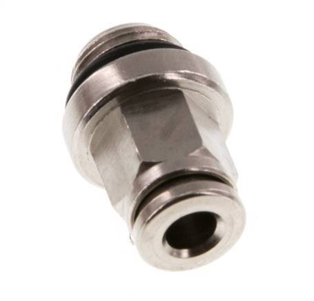 4mm x G1/8'' Steckverschraubung mit Außengewinde Messing NBR [5 Stück]