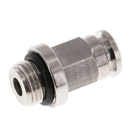 5mm x G1/8'' Steckverschraubung mit Außengewinde Messing NBR [2 Stück]