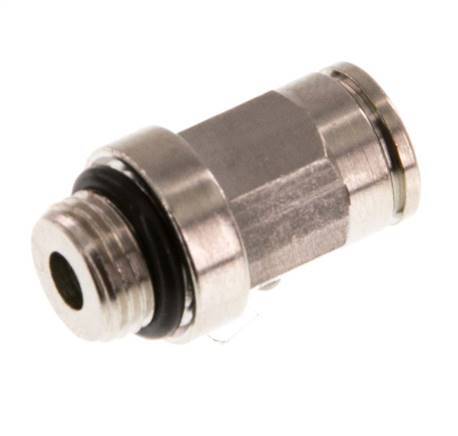 6mm x G1/8'' Push-in Fitting with Male Threads Brass NBR [5 Pieces]