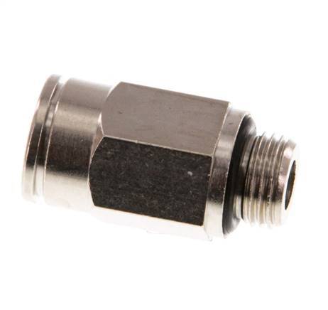 8mm x G1/8'' Steckverschraubung mit Außengewinde Messing NBR [5 Stück]