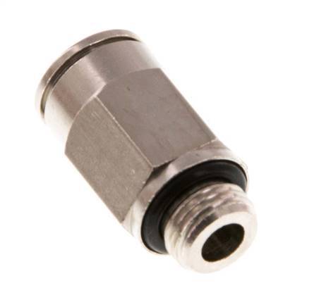 8mm x G1/8'' Steckverschraubung mit Außengewinde Messing NBR [5 Stück]