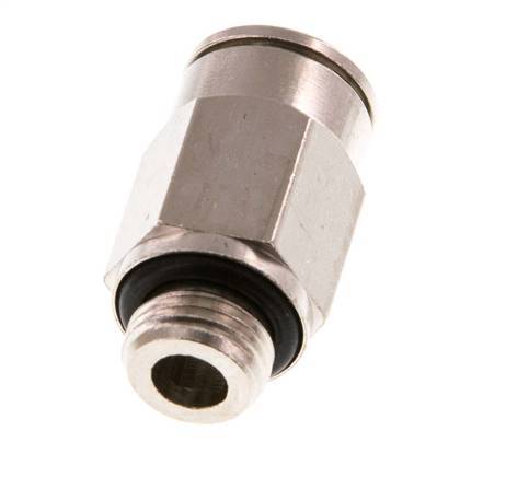 8mm x G1/8'' Steckverschraubung mit Außengewinde Messing NBR [5 Stück]