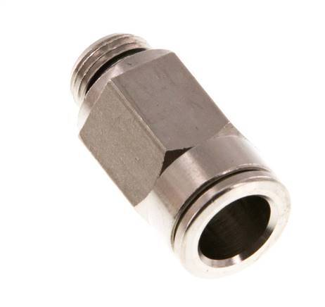 8mm x G1/8'' Steckverschraubung mit Außengewinde Messing NBR [5 Stück]