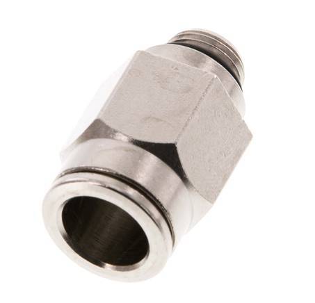 10mm x G1/8'' Steckverschraubung mit Außengewinde Messing NBR [2 Stück]