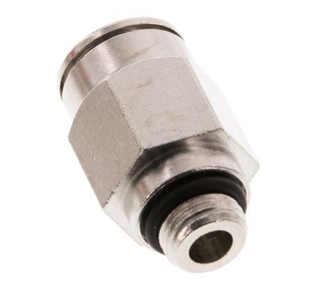 10mm x G1/8'' Steckverschraubung mit Außengewinde Messing NBR [2 Stück]