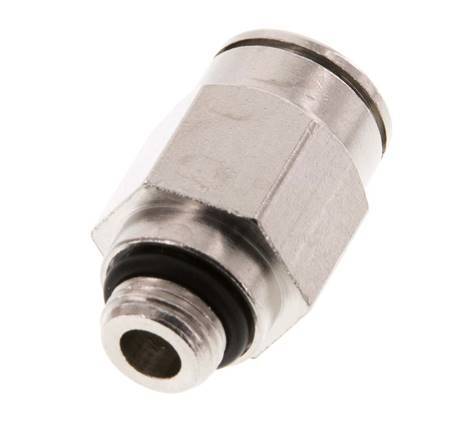 10mm x G1/8'' Steckverschraubung mit Außengewinde Messing NBR [2 Stück]