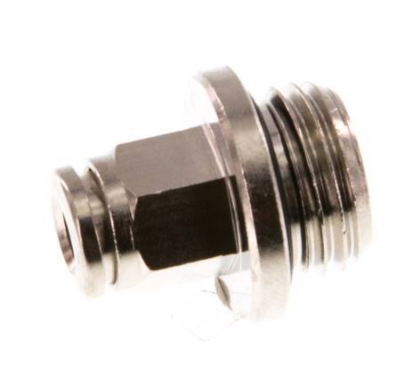 4mm x G1/4'' Steckverschraubung mit Außengewinde Messing NBR [2 Stück]