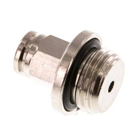 4mm x G1/4'' Steckverschraubung mit Außengewinde Messing NBR [2 Stück]