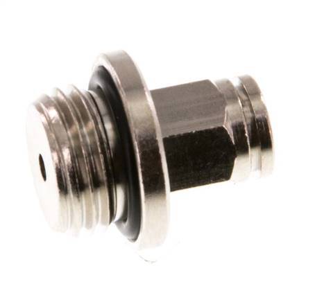 4mm x G1/4'' Steckverschraubung mit Außengewinde Messing NBR [2 Stück]